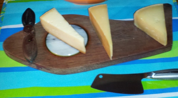 a cheese board